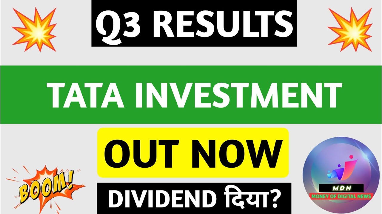 Tata Investment Q3 Results 2026 | Tata Investment Results Today | Tata Investment Share Latest News