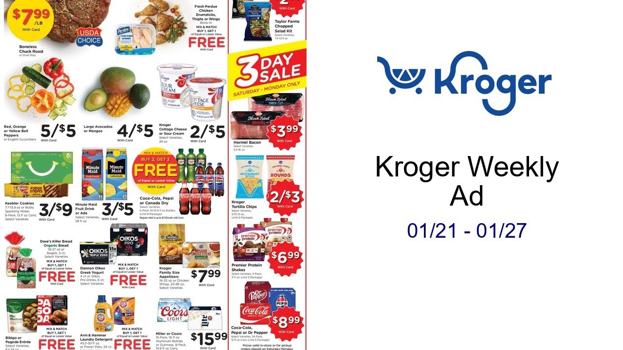Kroger Weekly Ad 01/21 - 01/27