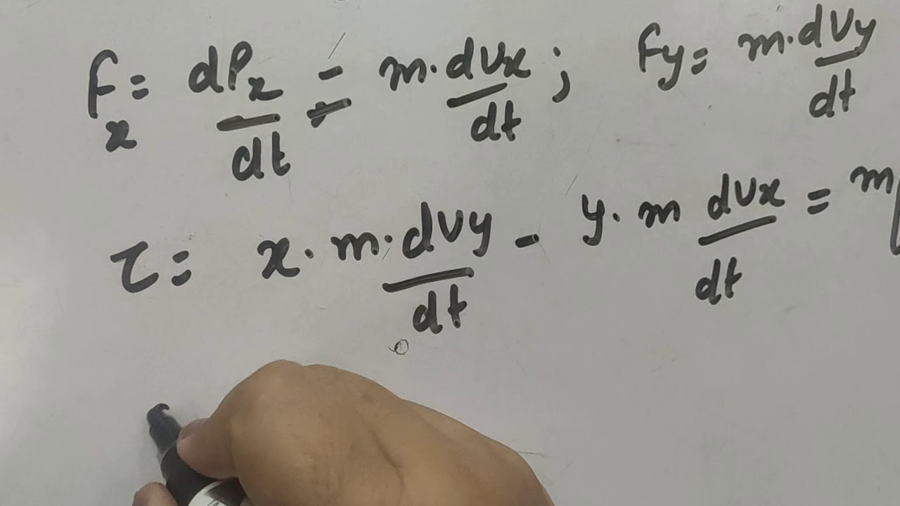 expression for angular momentum in terms of Cartesian co-ordinate