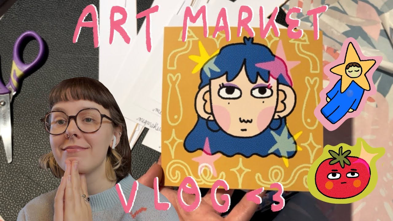 Christmas market vlog as an artist ! ⭐️🎄