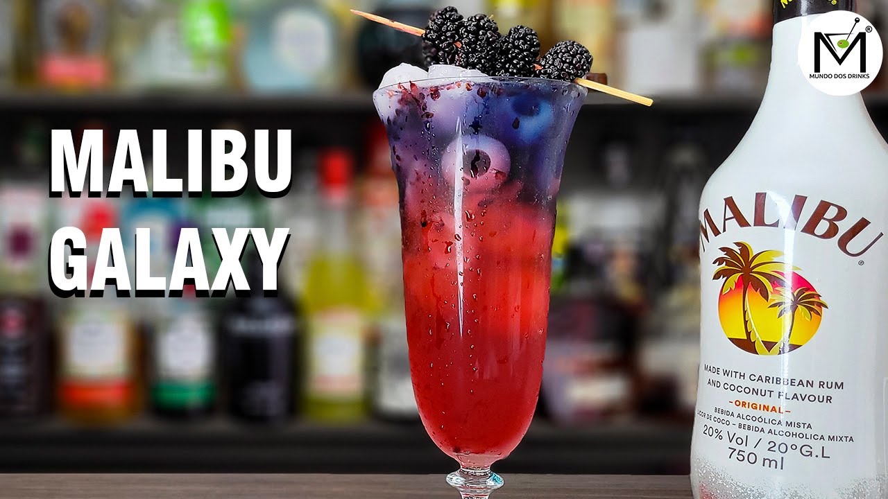 MALIBU, AMORA E VODKA - MALIBU GALAXY - SUPER REFRESCANTE!🍹🍹