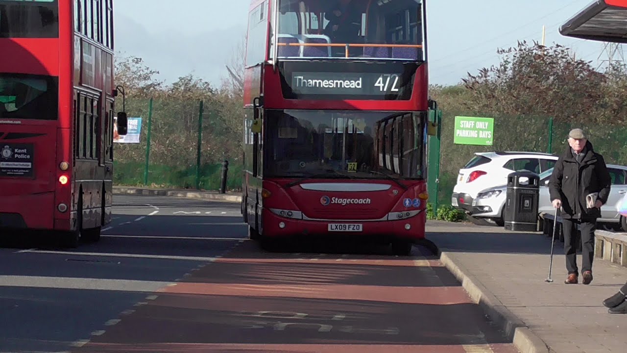 472 Full London Bus Route: Thamesmead - North Greenwich Stagecoach Part 1