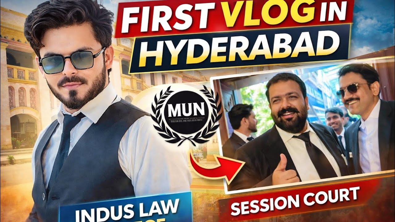 First Vlog in Hyderabad | MUN Event at Indus Law College | session Court Visit