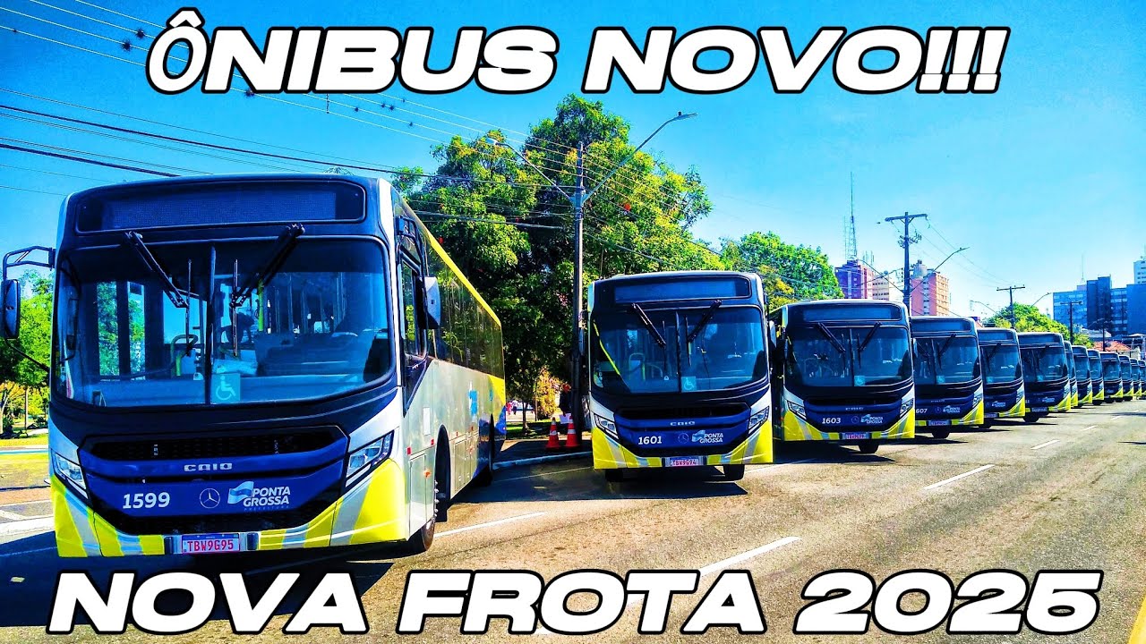 APRESENTAÇÃO DA NOVA FROTA QUE CHEGOU NA CIDADE DE PONTA GROSSA | Desfile de 202 anos de PG