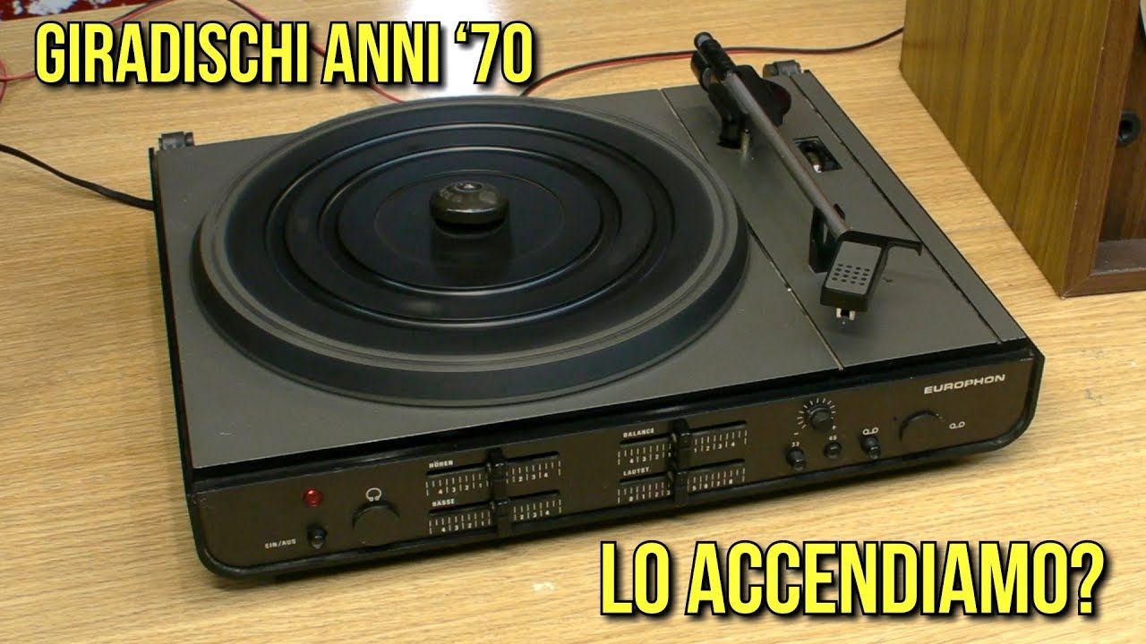 Giradischi anni '70, lo accendiamo?