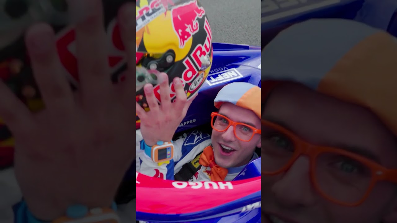 Blippi's REAL F1 RACE CAR ADVENTURE! Vroom Vroom! #blippi #shorts