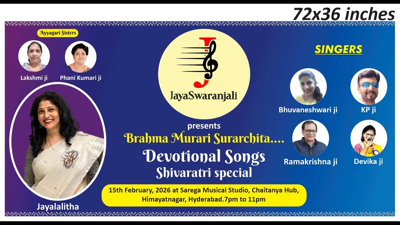 JAYA  SWARANJALI ||PRESENTS BRAHMA MURARI  SURARCHITA ||DEVOTIONAL SONGS ||SHIVARATRI SPECIAL ||LIVE