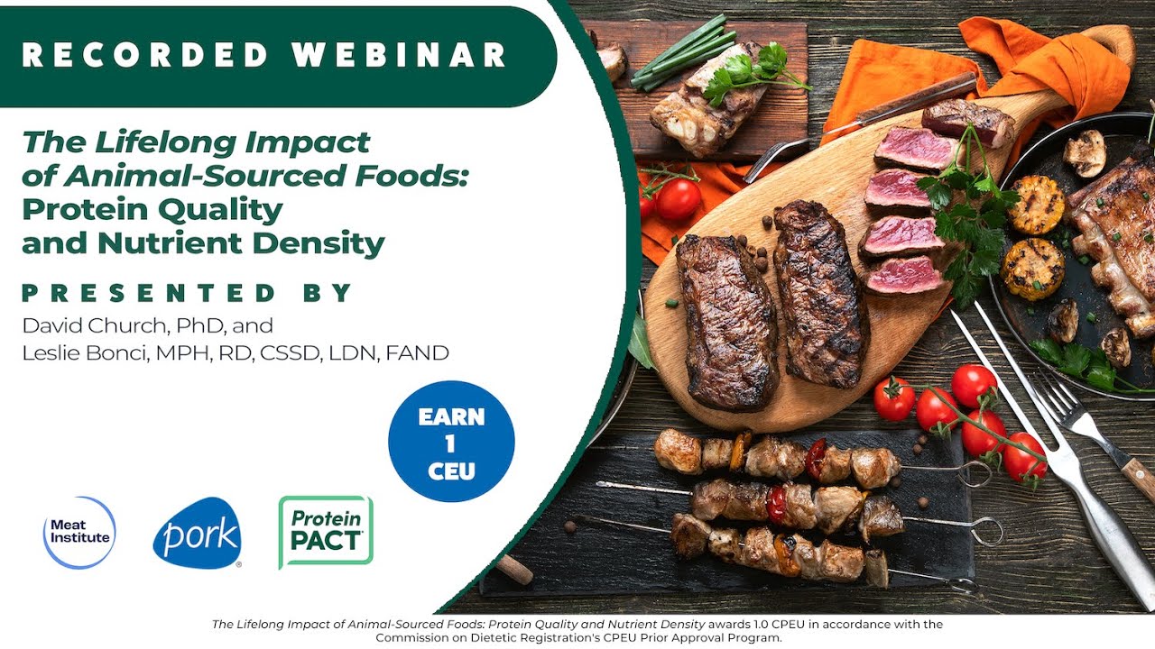 The Lifelong Impact of Animal-Sourced Foods: Protein Quality and Nutrient Density