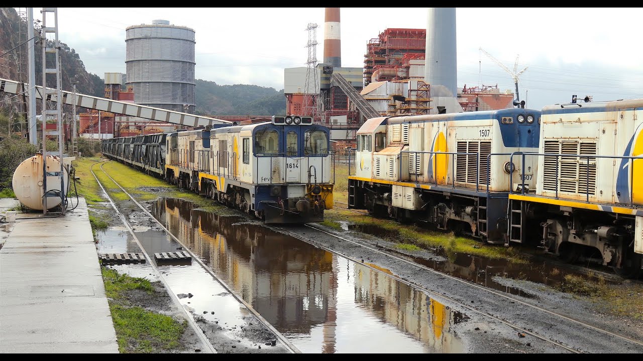 Trenes Feve mercancías carbón Aboño Musel