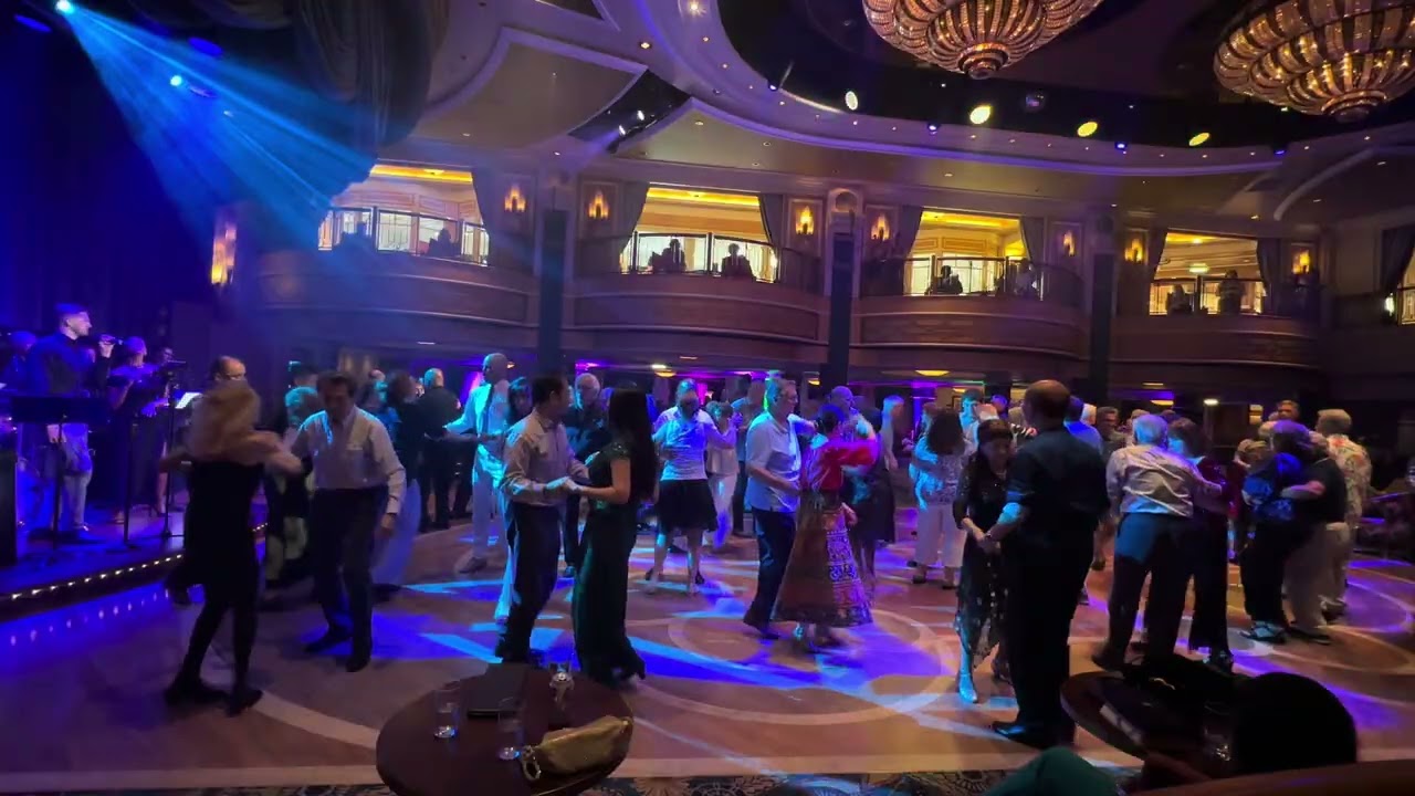 Cunard Queen Elizabeth 2026 New Year. Michelle Heslop, Corbin Elliott, Duet, Time Of My Life