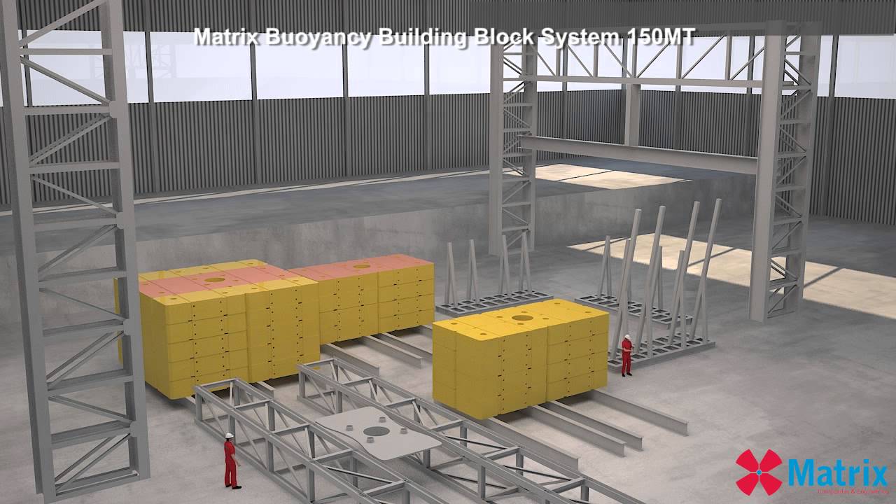 Installation Buoyancy - 150MT (seawater uplift) Construction