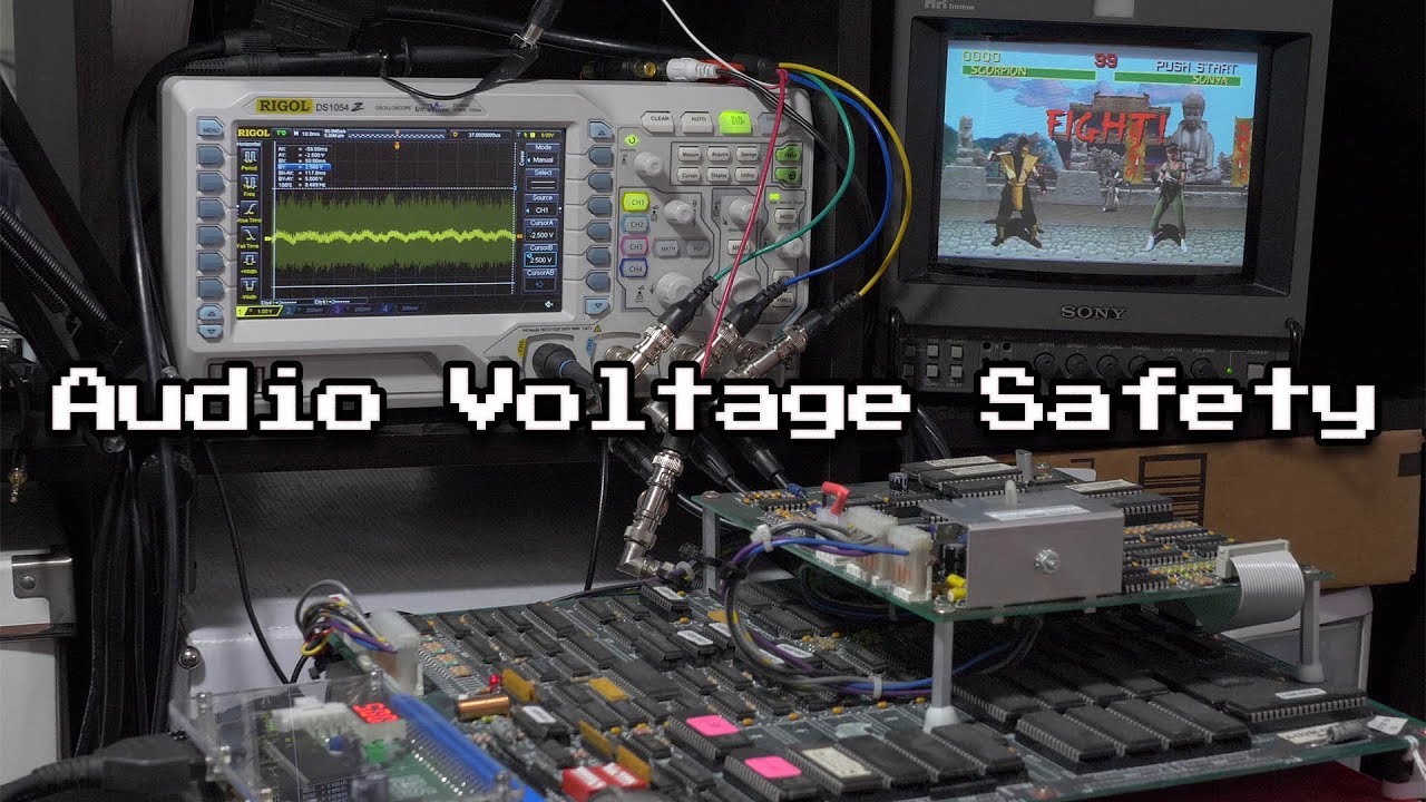 Проверка аудионапряжения на осциллографе