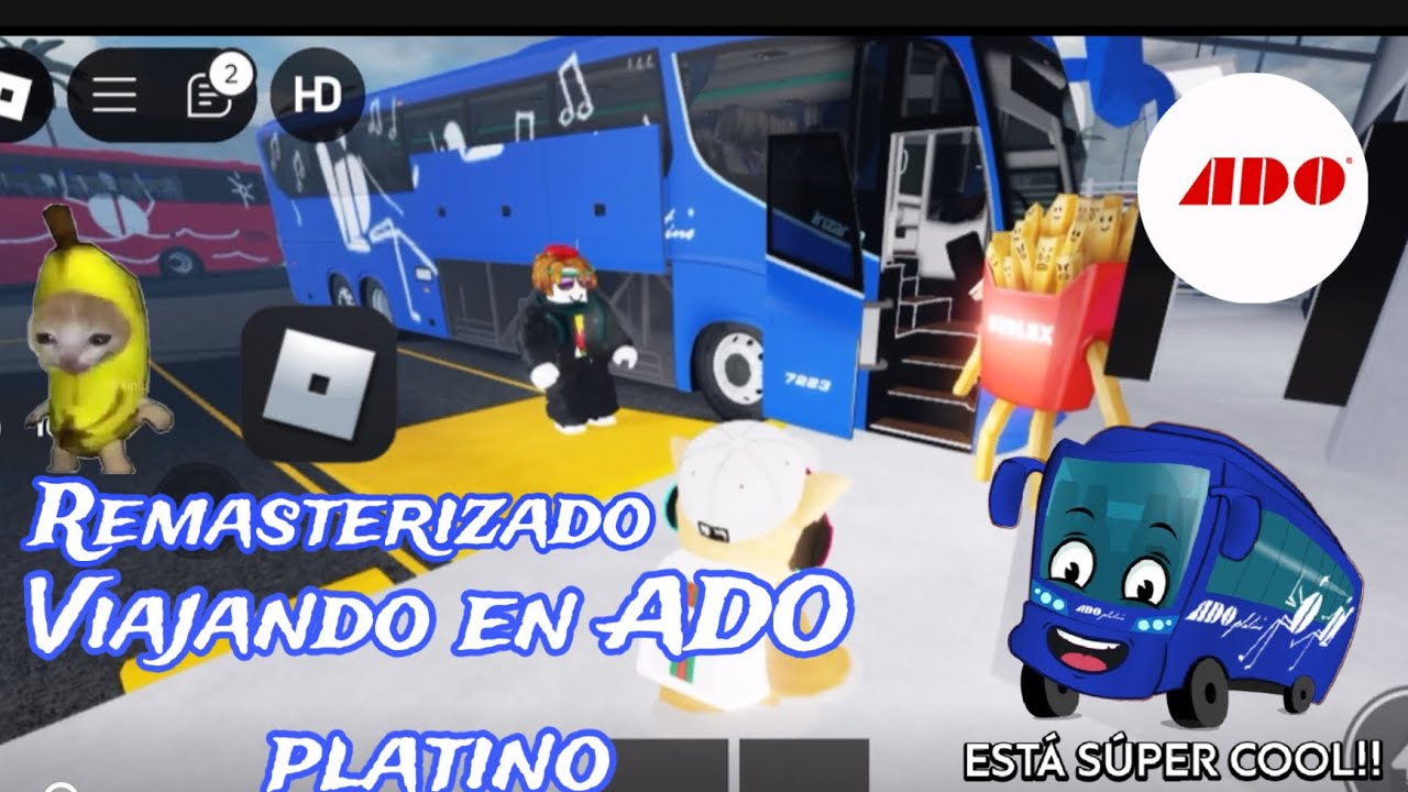 Viajando en ADO platino (REMASTERIZADO) #autobusesmexicanos #roblox