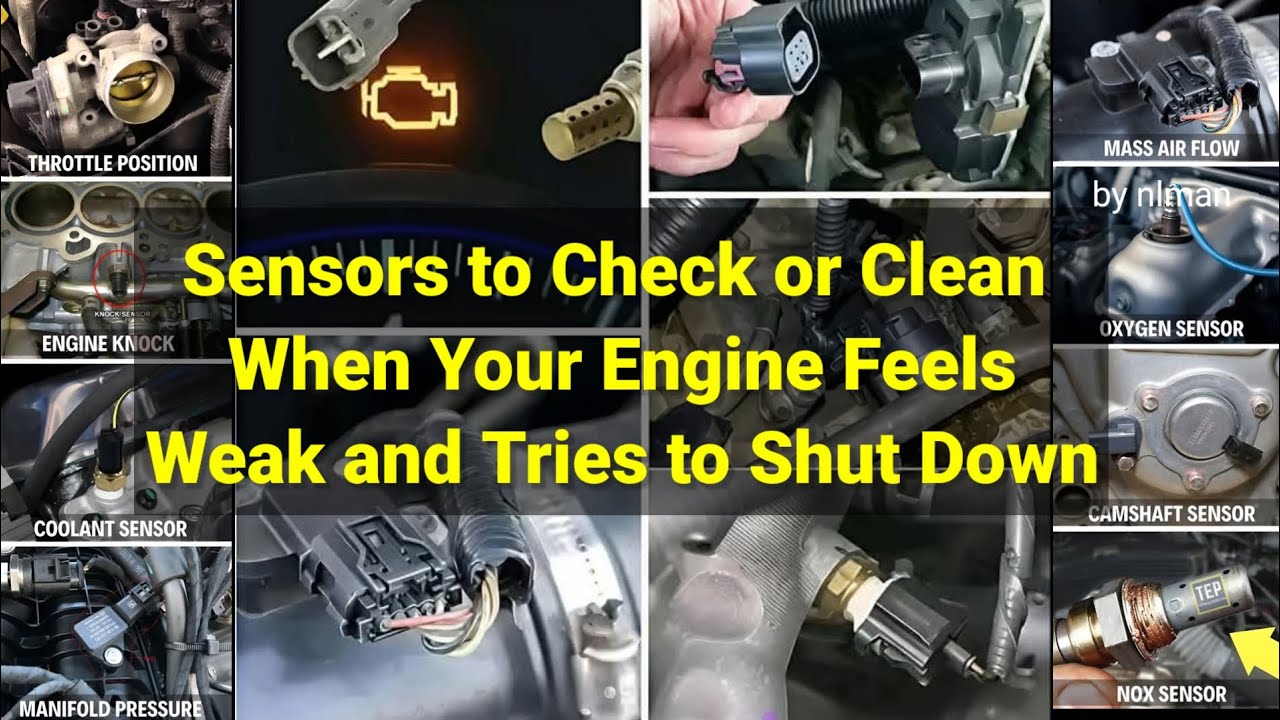 Sensors to Check or Clean When Your Engine Feels Weak and Tries to Shut Down