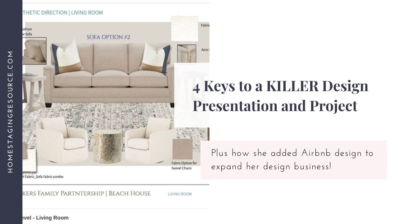 4 Keys to a KILLER Design Presentation and Design Project Success-Remote Airbnb Design Success Story