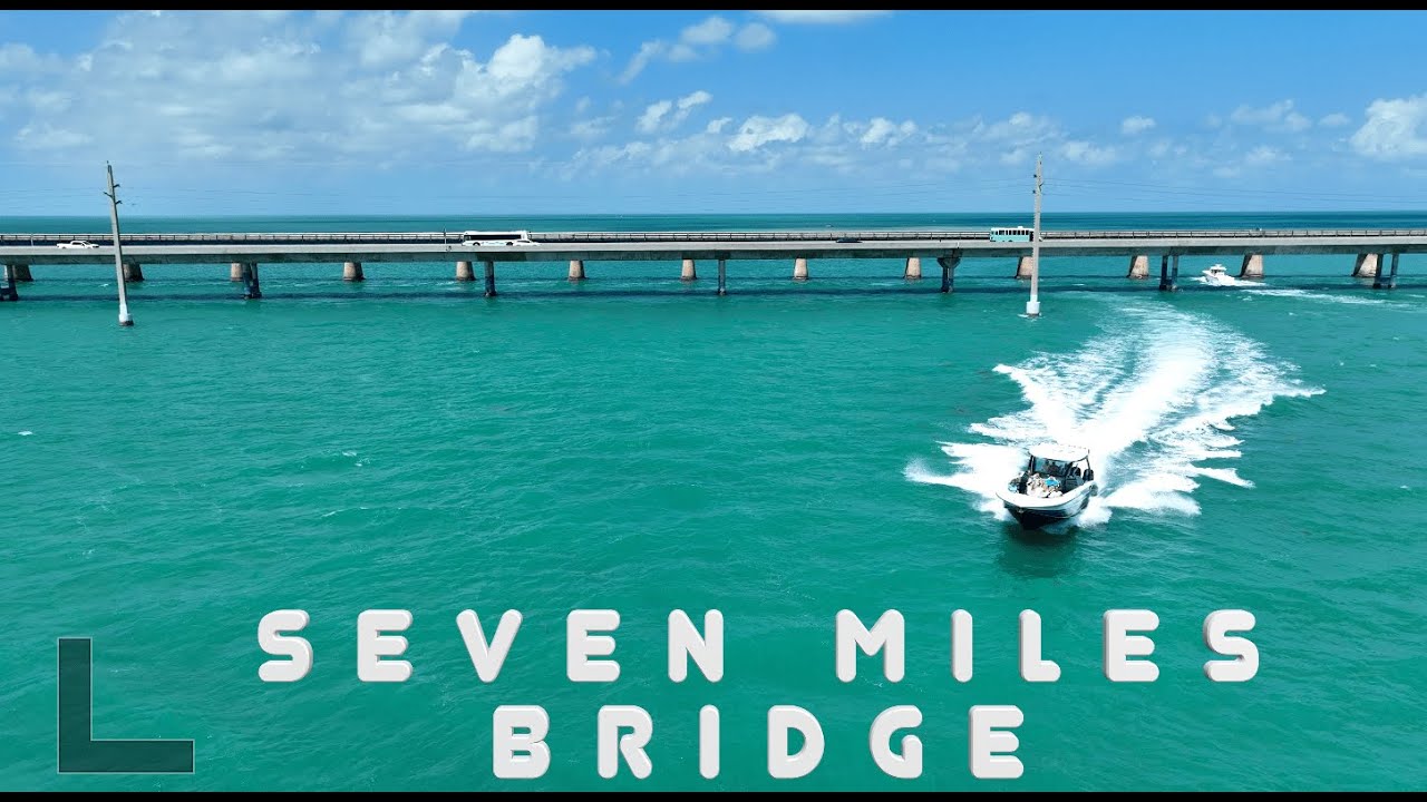 Florida Keys - Seven Mile Bridge in 4k Drone