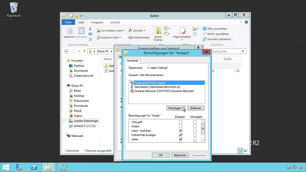 Windows-Berechtigungen Tutorial: Rechte vererben |video2brain.com
