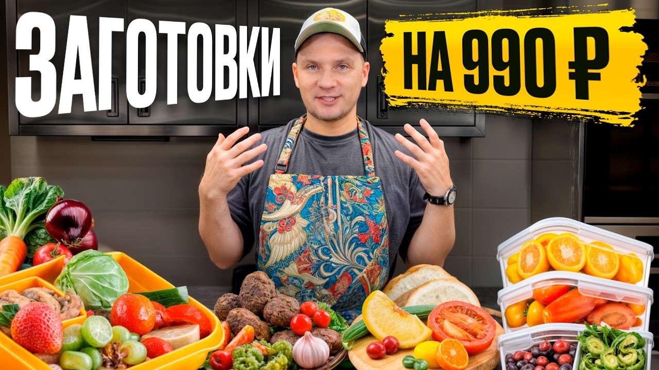 МЕНЮ на неделю за КОПЕЙКИ! -5 кг ГАРАНТИРОВАННО!