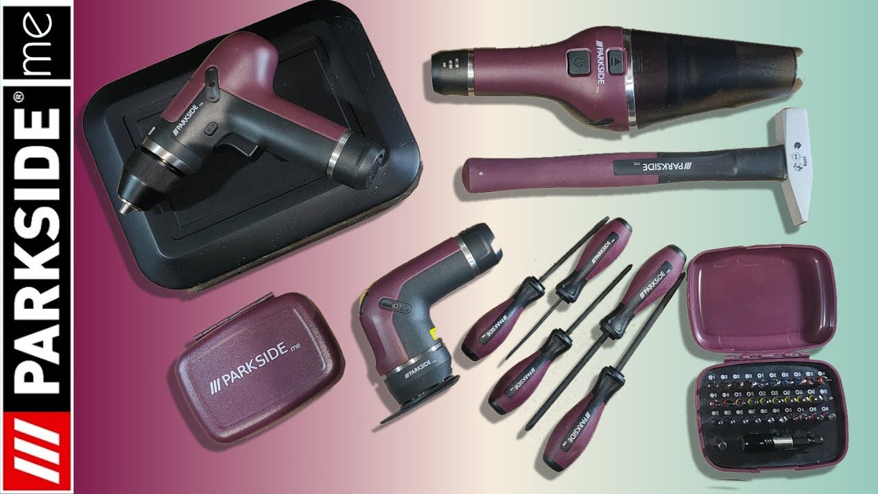 PARKSIDE ME Avvitatore, Smerigliatrice, Aspirapolvere, Panoramica Generale