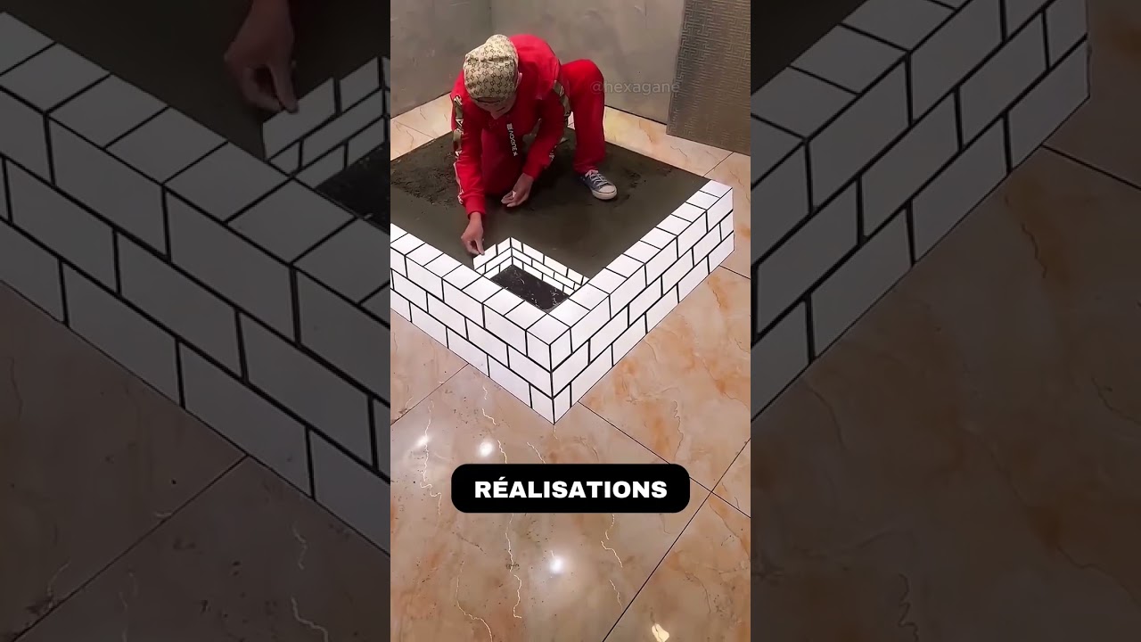 Le ma&icirc;tre des carreaux #carrelage #carreleur #3d #construction #lesaviezvous #chantier
