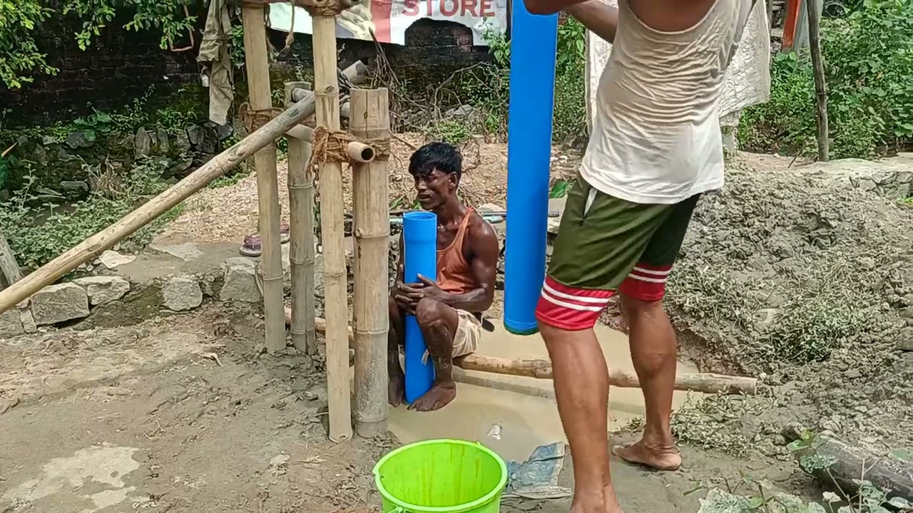 Hand Boring || 🕳️ Borewell