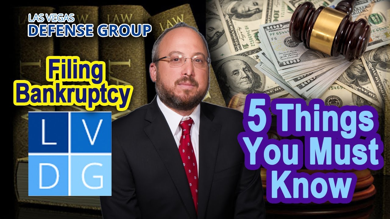 Filing Bankruptcy: 5 Things You Must Know