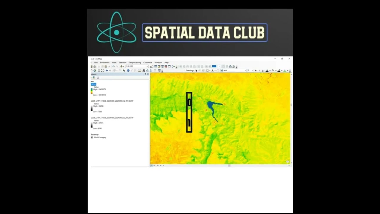 Calculate Normalize Difference Water Index (NDWI) Index in ArcGIS from Landsat 9