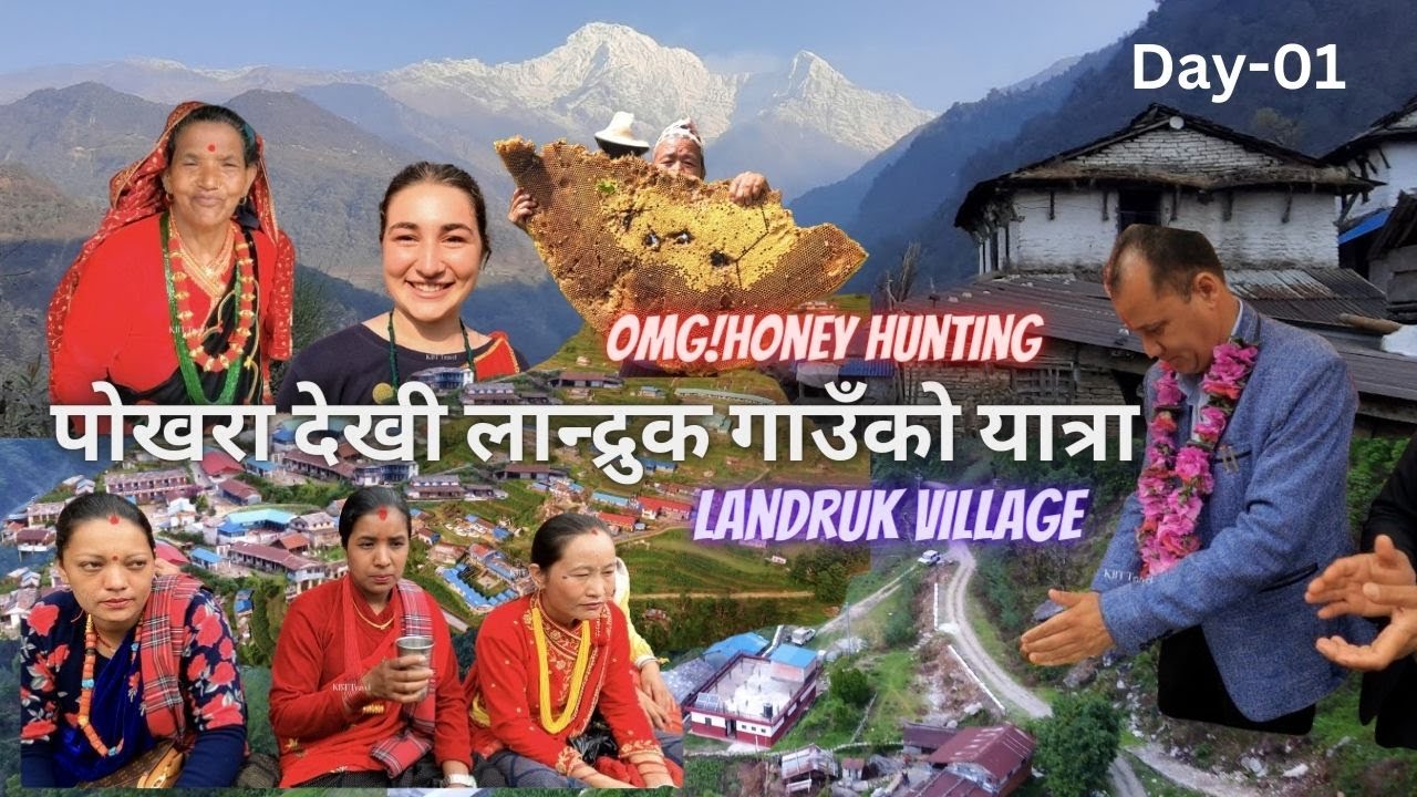 पोखरा देखी लान्द्रुक गाउँको यात्रा | Omg! Mountain Honey Hunting | Pokhara to Landruk Village Day-01
