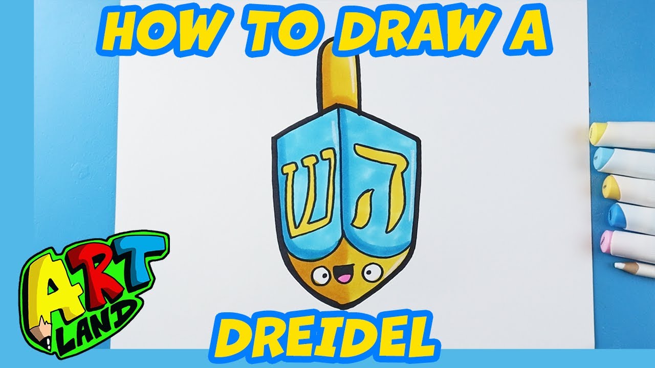 How to Draw a Dreidel | Hanukkah 🕎