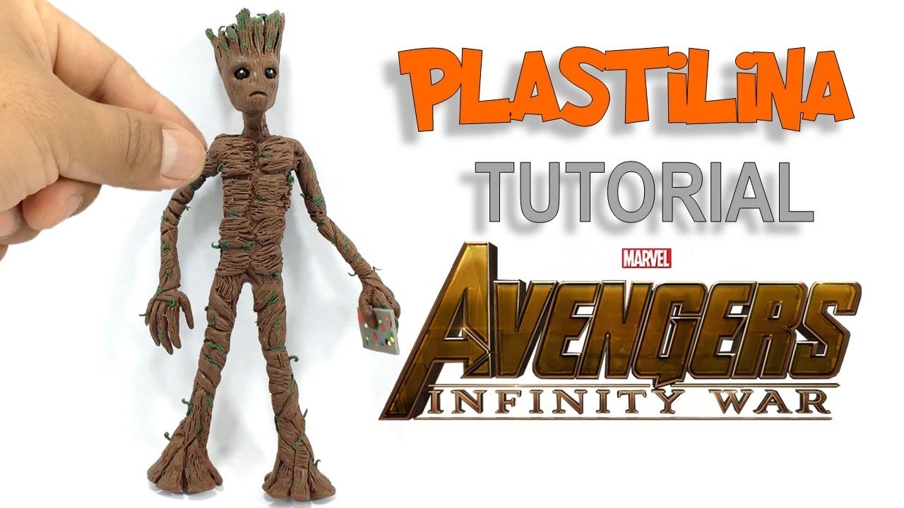 ✔️ COMO HACER A GROOT ADOLESCENTE DE AVENGERS INFINITY WAR DE PLASTILINA PASO A PASO