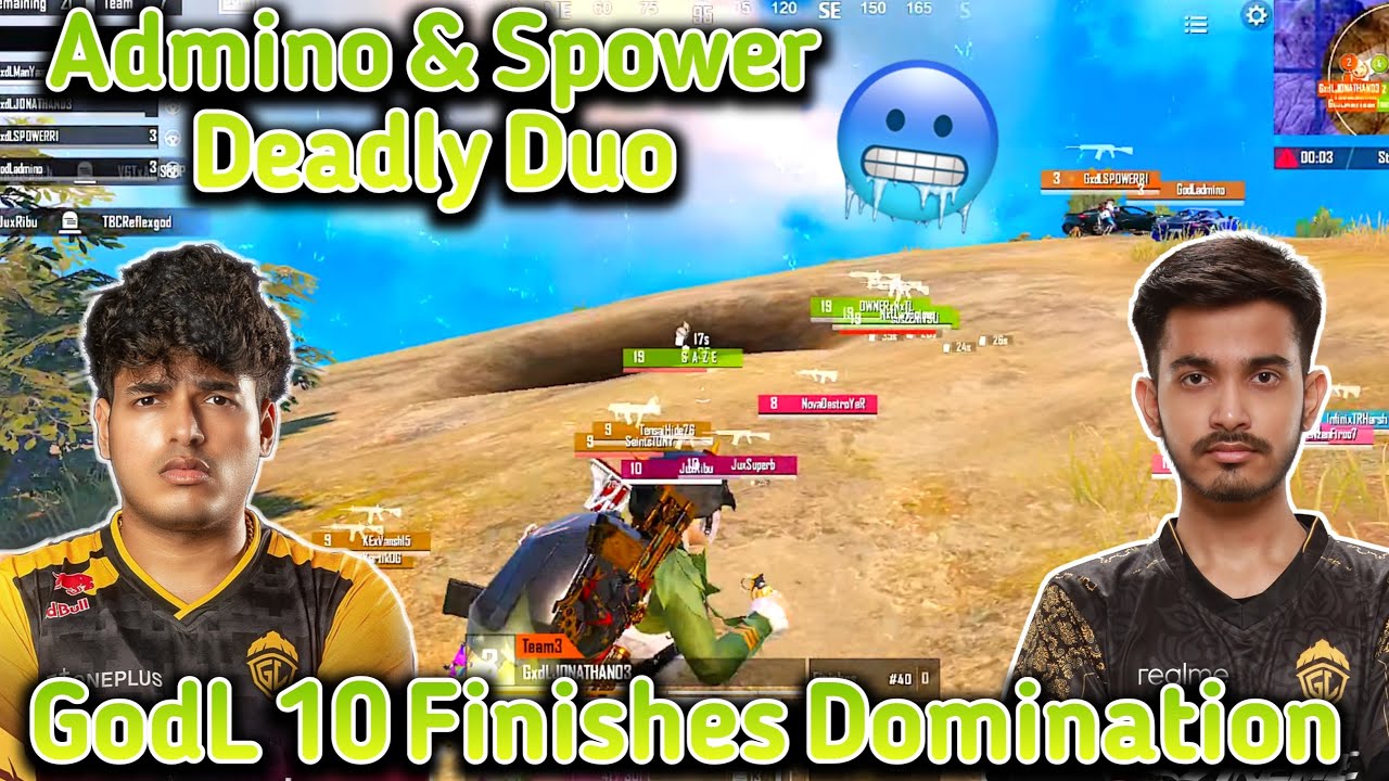 Jonathan Shocked by Admino 🥶Godlike Domination 😱Admino & Spower Deadly Duo 🥵 Solo 5 Finishes 🔥