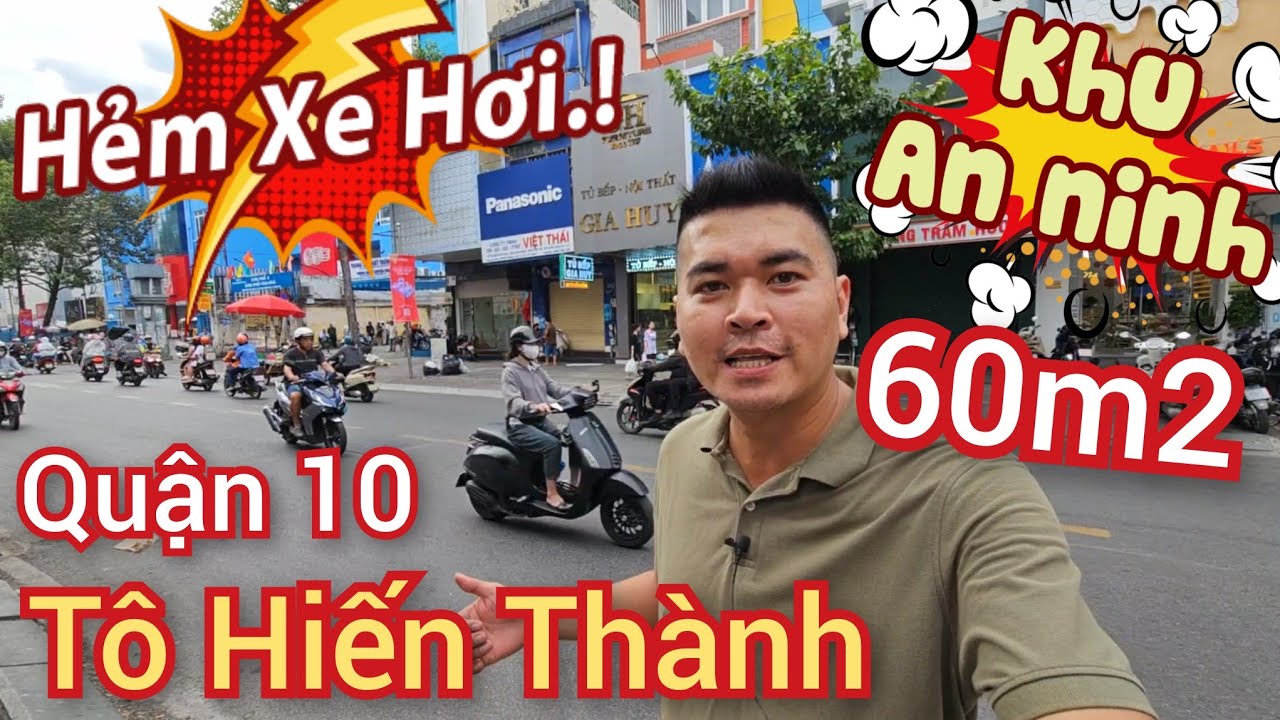(Đã bán) nhà TO 5 tầng Tô Hiến Thành, Quận 10, Hẻm xe Hơi, Ngay Siêu Thị Bic C.