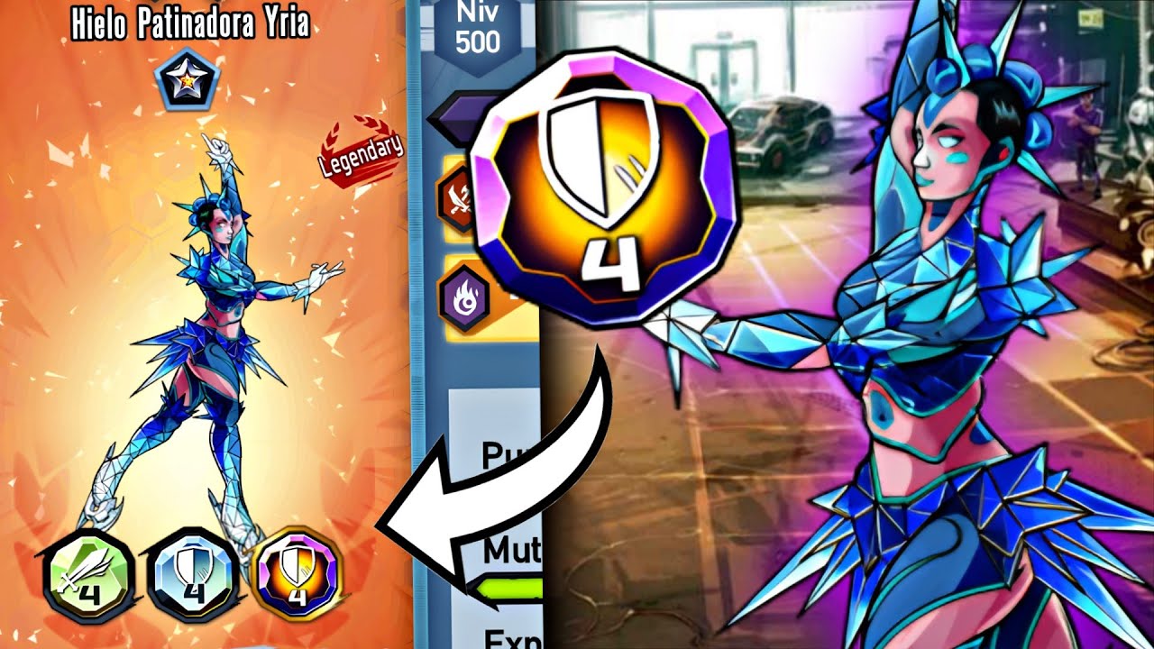 HIELO PATINADORA YRIA pero CON ESCUDO🔥 ¿LA MEJOR COMBINACIÓN? | Mutants Genetic Gladiators
