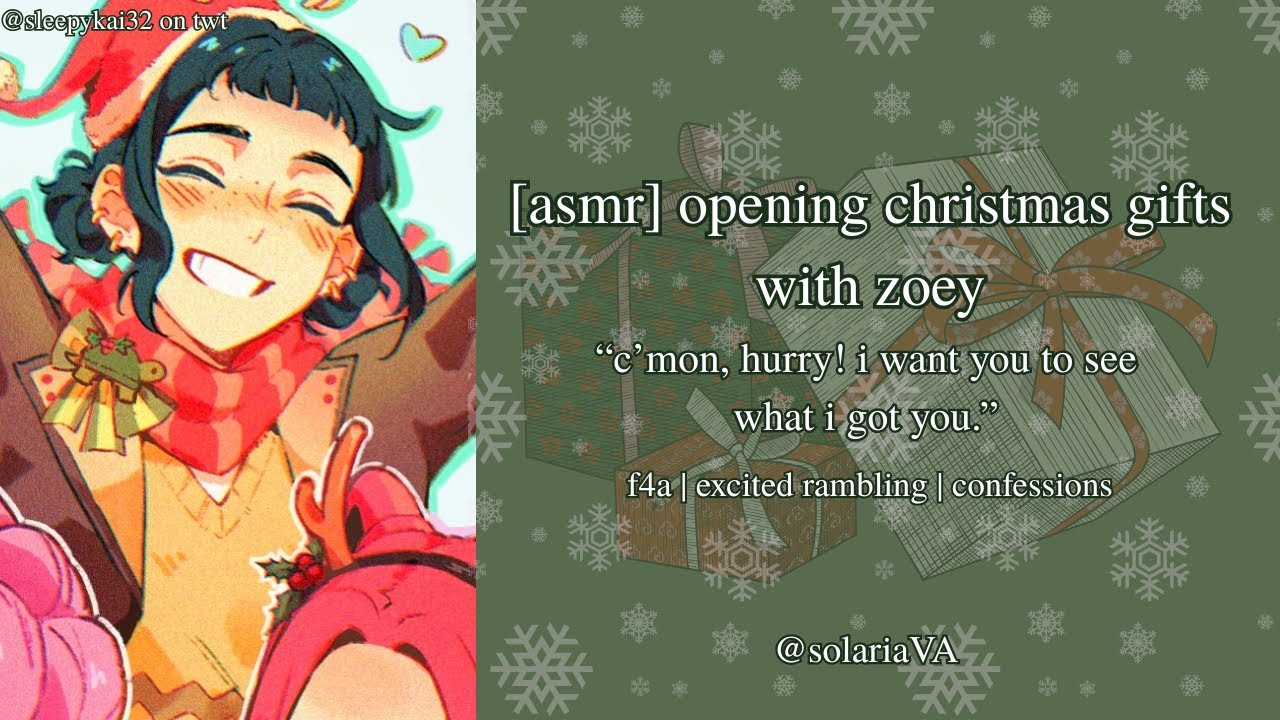 [ASMR] Opening Christmas Gifts with Zoey [K-Pop Demon Hunters] [Zoey x Listener] [F4A]