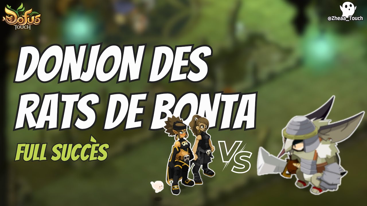 DONJON DES RATS DE BONTA FULL SUCC&Egrave;S | Duo Zobal & Roublard | Dofus Touch | Zheaa_Touch