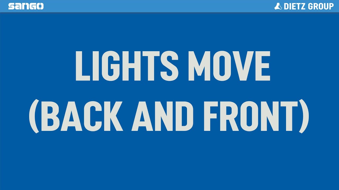 Lights move (back and front)