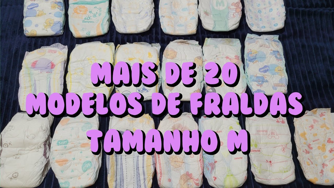 Comparando fraldas tamanho M | Várias marcas diferentes