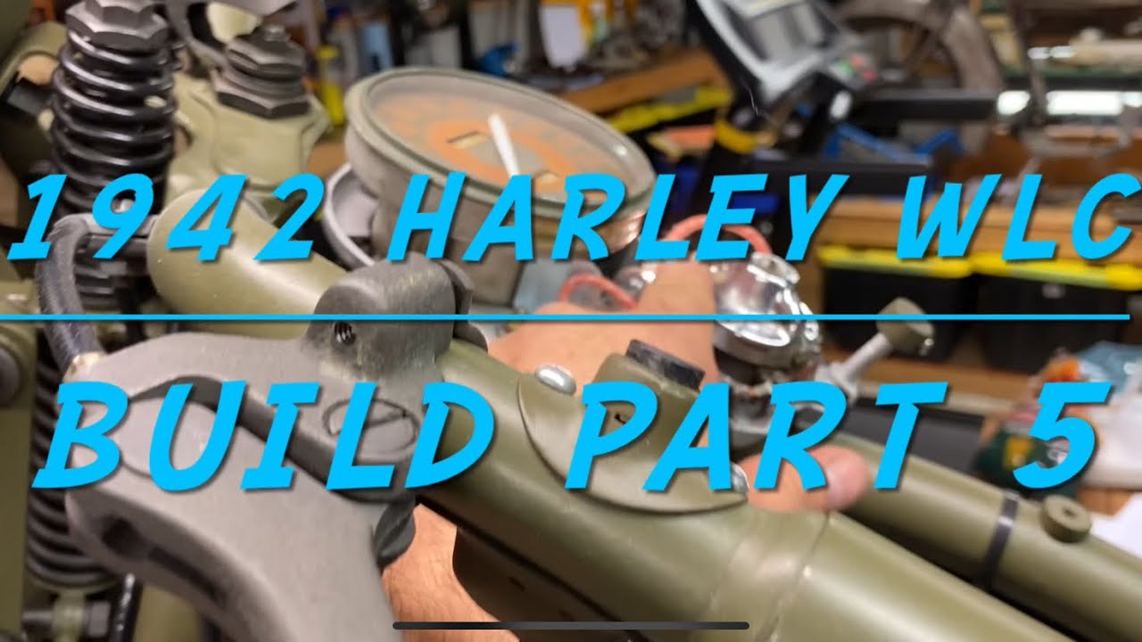 1942 Harley Davidson WLC Part 5 motorcycle rebuild. WW2 Build Wiring #harleydavidson #restore #rider