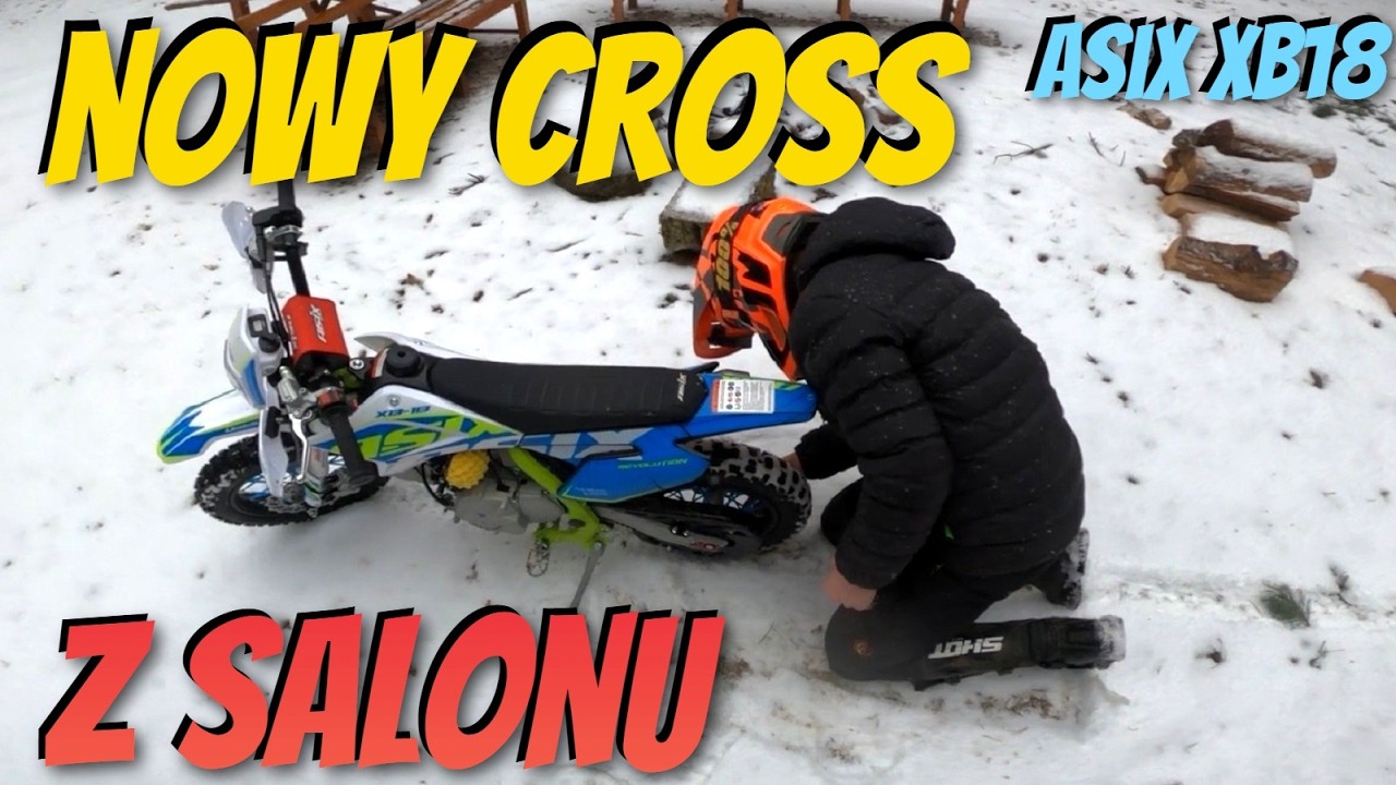 Nowy cross z salonu, ale się rozlatuje bo Młody go składał, więc nie wszystko poszło git ASIX XB 18