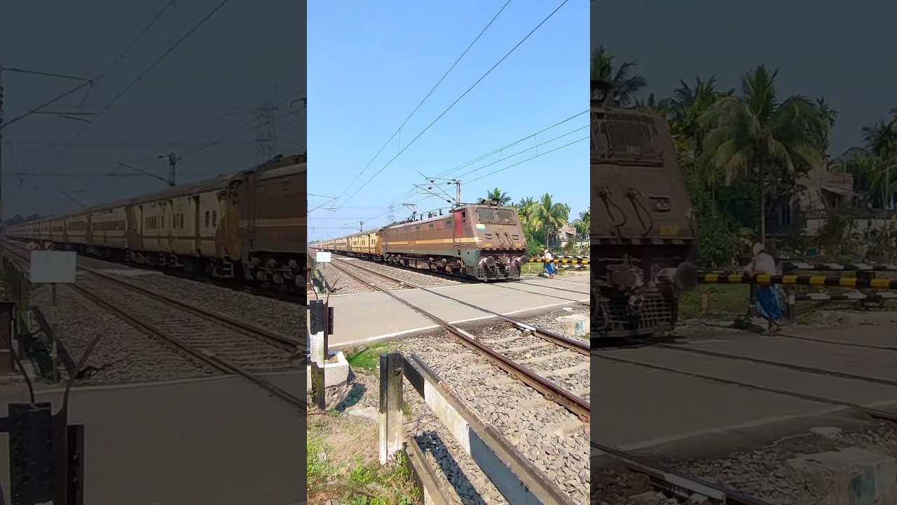 Intercity express at Railroad crossing #shorts