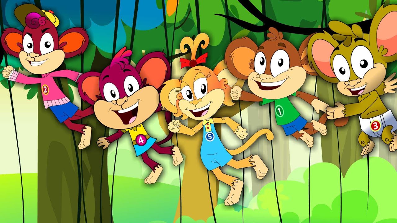 Five Little Monkeys Jumping On The Bed | Nursery Rhyme Song | Children&rsquo;s Video