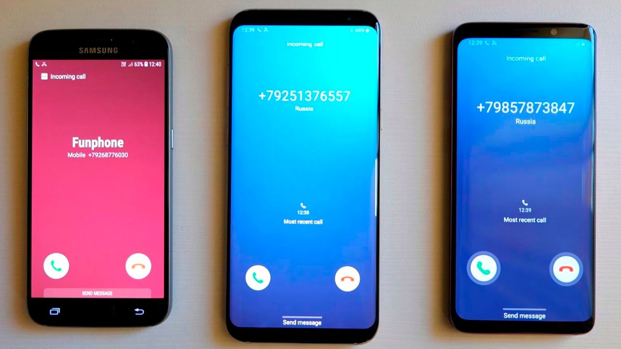 Samsung Galaxy S7 S8+ S9 Incoming Call in 2023