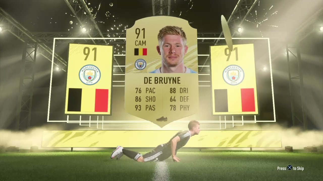 Fifa 21 - packing kdb from a 2 rare gold players pack