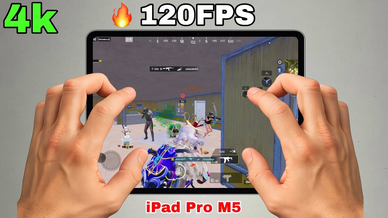 🔥 120FPS BGMI TEST iPad Pro M5 Handcam Gameplay