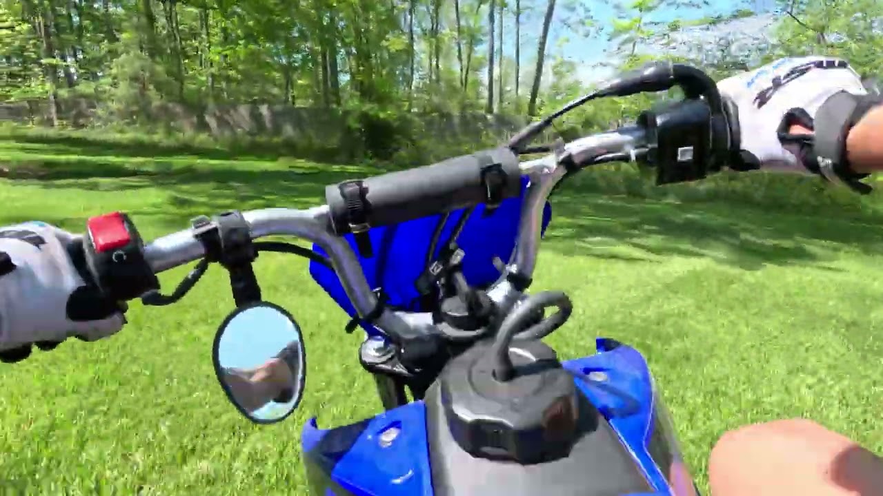 Ride along on a 2023 Yamaha TTR50E, 6 years old