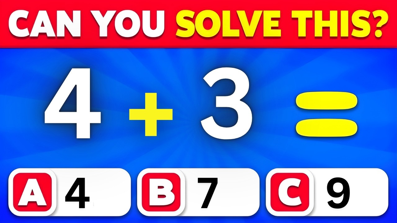 Only Smart Kids Can Score 10/10! | Math Fun Quiz Challenge | OG Quiz