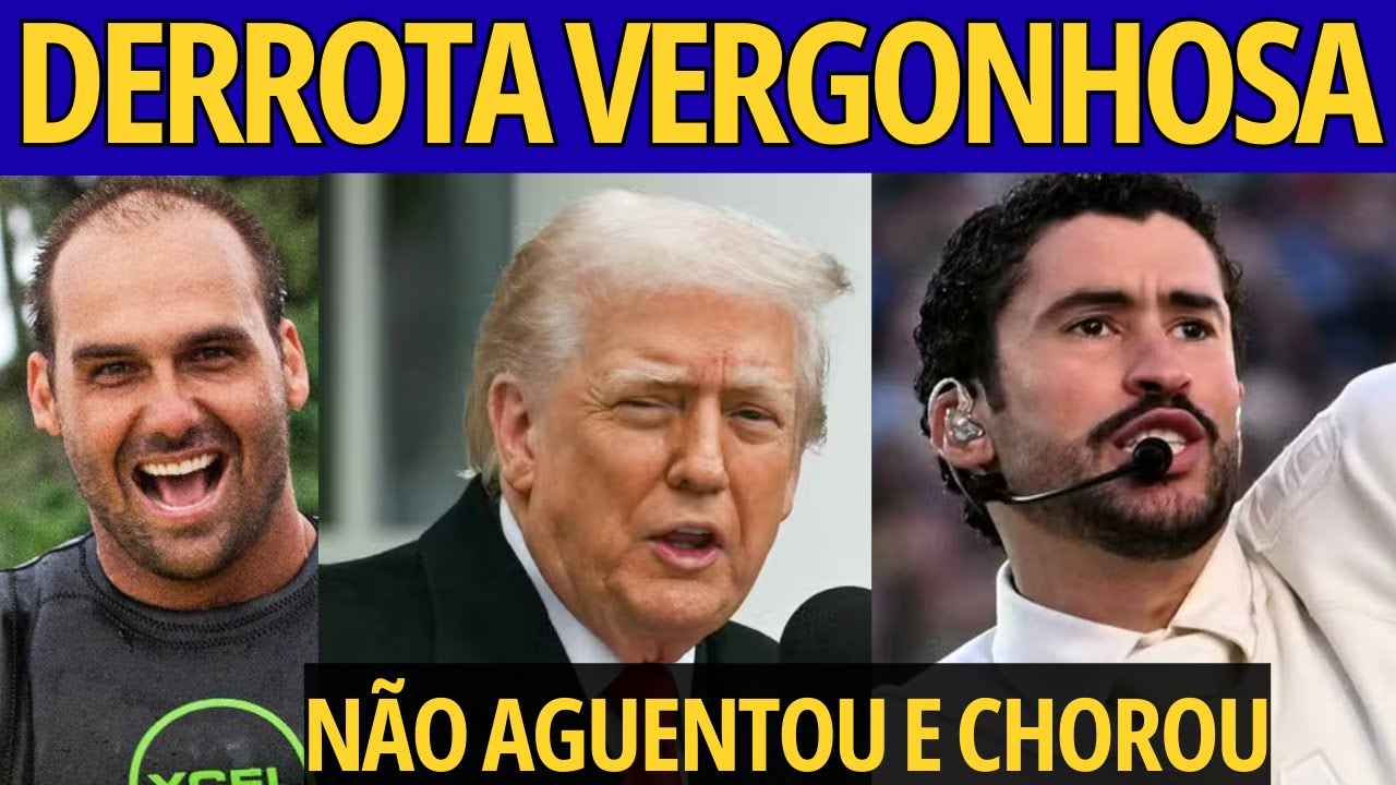 TRUMP FICA HISTÉRICO APÓS SER HUMILHADO NO SUPER BOWL AO VIVO E EDUARDO BOLSONARO VIAJA PELO MUNDO!!