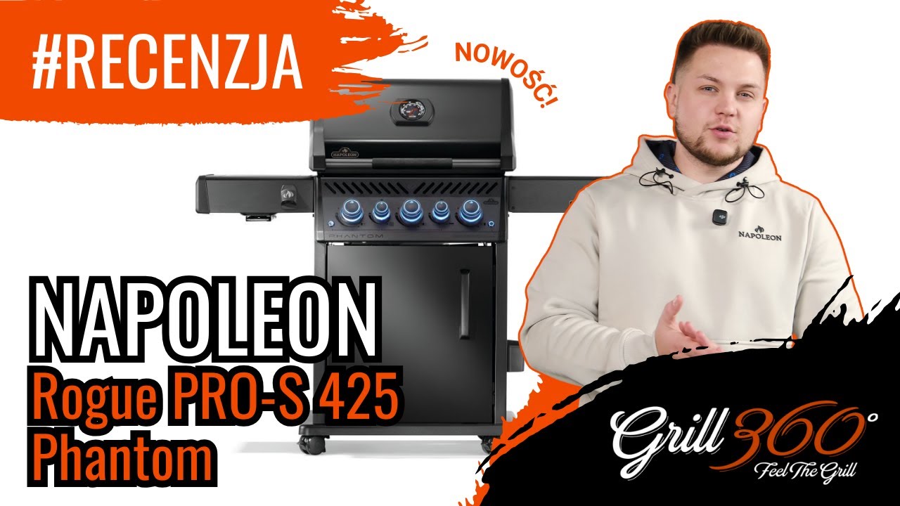 🔥 NOWOŚĆ! Grill gazowy Napoleon Rogue PRO-S 425 Phantom | RECENZJE GRILL360