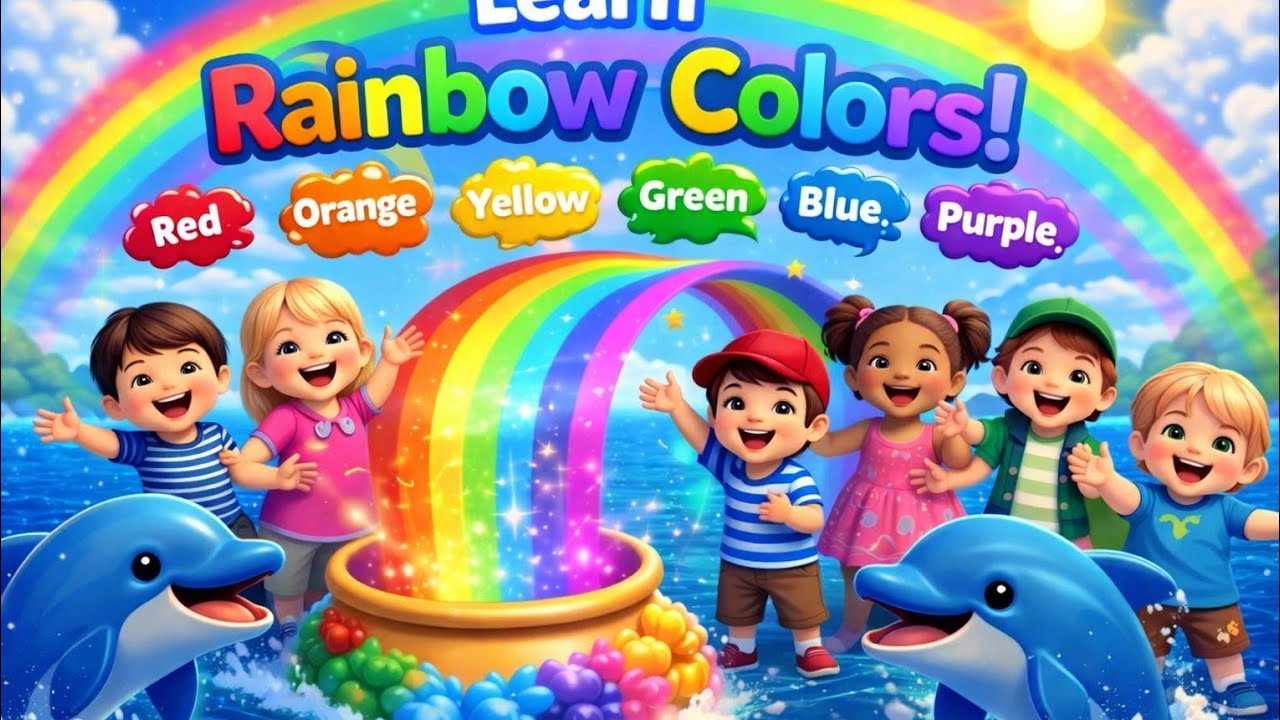 Let's Learn The Colors! - Cartoon Animation Color Songs for Children by Tiny Kids World 🌍 By manchu