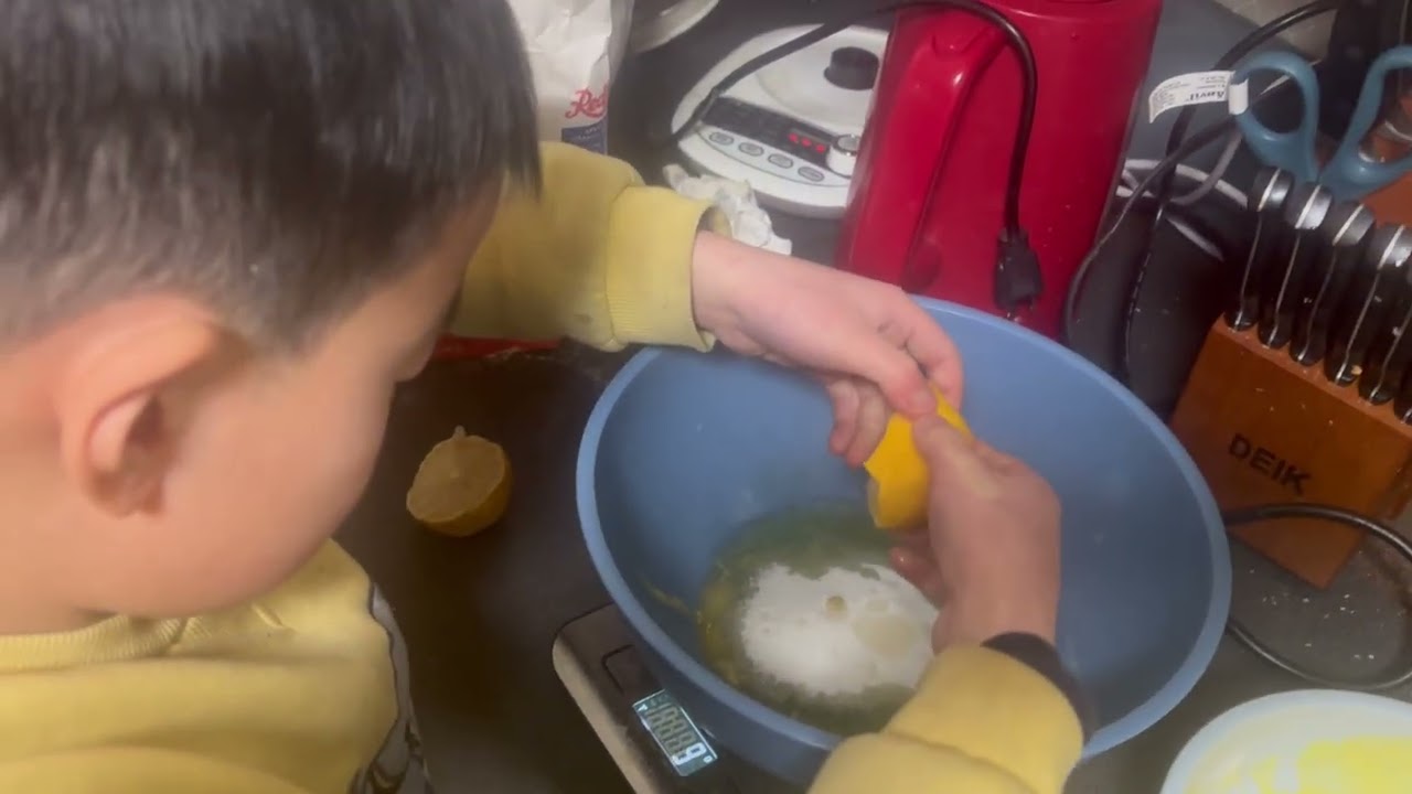 A Child Quietly Baking a Cake | Calm Home Moments